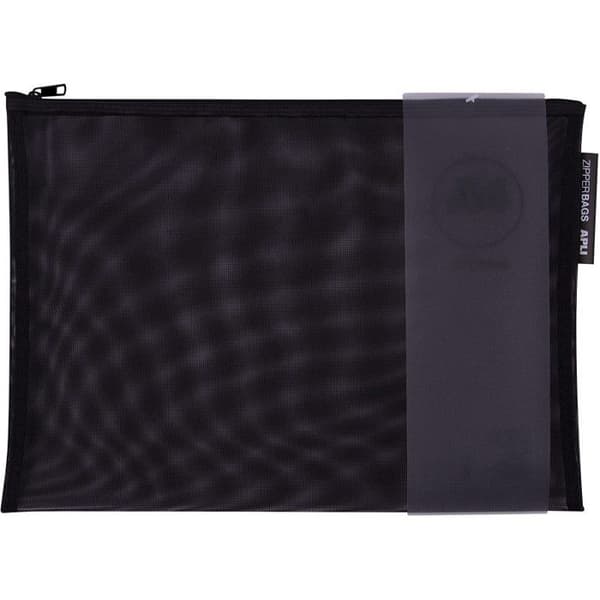 A4 dokumentskydd av nylon i olika färger Apli Zipper Bags