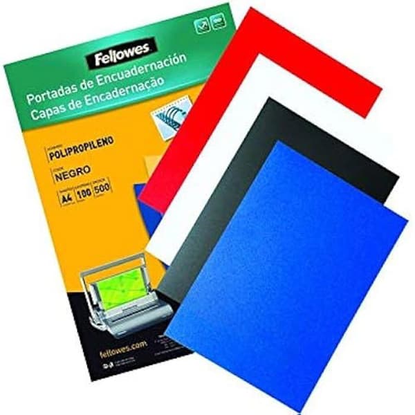 Portadas A3 - FELLOWES - Paket med 50 - Transparent - 450 Micras - Överlägsen kvalitet