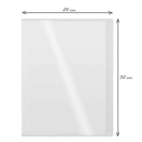 Anpassningsbar A4-vyhållare - WAYTEX - 931442 - 60 visningar - Transparent polypro-fodral