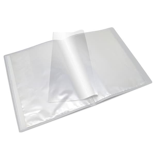 Anpassningsbar A4-vyhållare - WAYTEX - 931442 - 60 visningar - Transparent polypro-fodral
