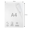 Miniatyrbild 3 av 4: A4 genomskinliga hörnfickor Waytex 931309 Slät 90 mikron - förpackning om 50