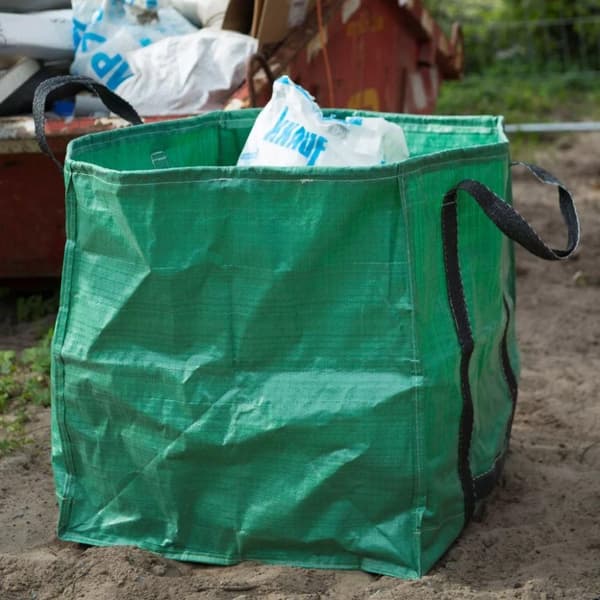 Nature Trädgårdsavfallspåse fyrkantig grön 325 L 6072401