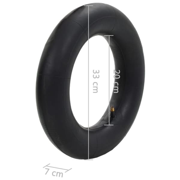 vidaXL Kottikärryn sisäkumit 2 kpl 3.50-8/16x4/4.00-8/400x100 kumi