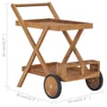 Miniatyrbilde 7 av 8: vidaXL Tevogn heltre teak