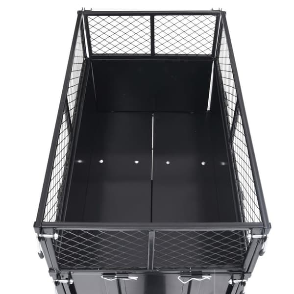 vidaXL Tippvagn för gräsklippare 150 kg last
