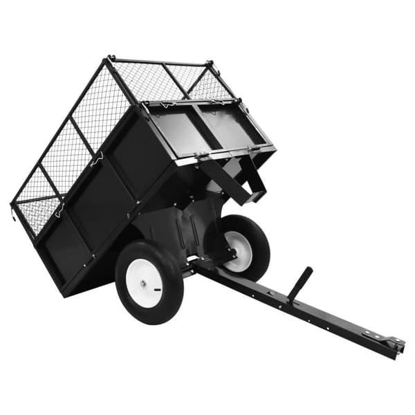 vidaXL Tippvagn till gräsklippare 300 kg last