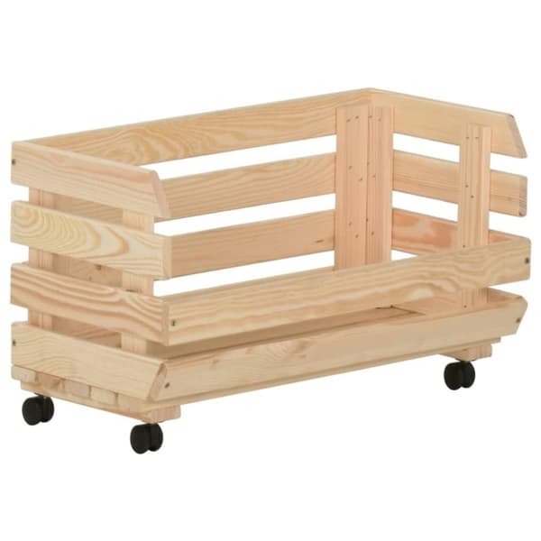 vidaXL Vihanneskärry 37x30x80 cm täysi mänty