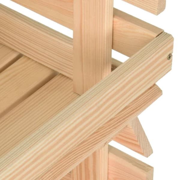 vidaXL Vihanneskärry 37x30x80 cm täysi mänty