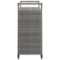 Pikkukuva 5 / 9: vidaXL Baarivaunu laatikolla harmaa 100x45x97 cm polyrottinki