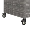 Pikkukuva 6 / 9: vidaXL Baarivaunu laatikolla harmaa 100x45x97 cm polyrottinki