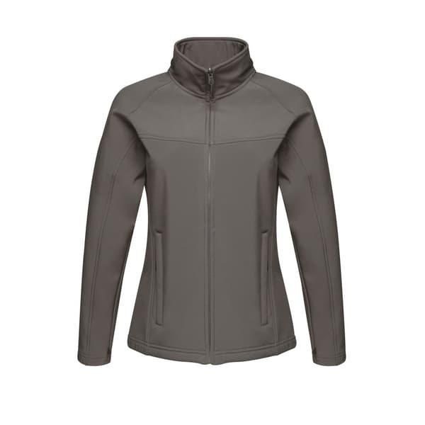 Regatta Ladies Uproar Softshell Wind Resistant Jacket Seal Grey 16