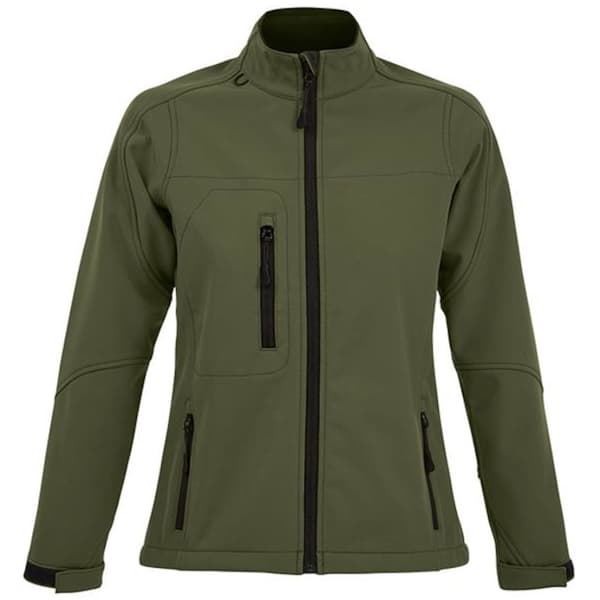SOLS Dame/Damer Roxy Soft Shell Jacket (åndbar, vindtæt og vandafvisende) Dark Green S
