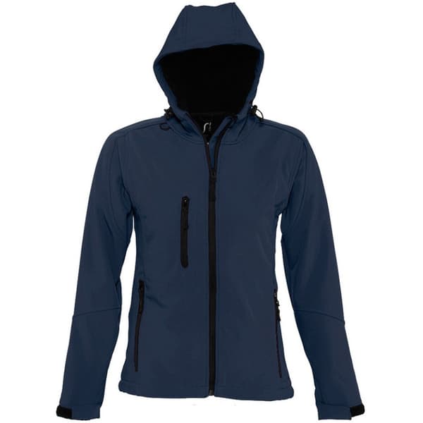 SOLS Dame/Damer Replay Soft Shell jakke med hætte (åndbar, vindtæt og vandafvisende)