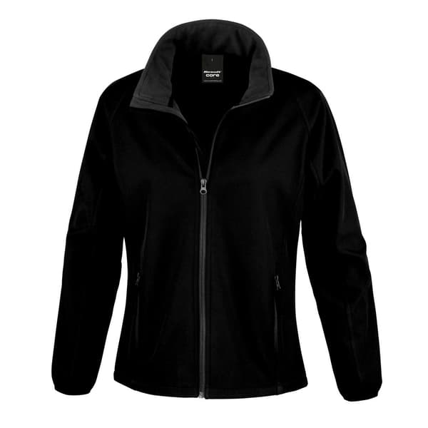 Result Herre Core Printable Softshell-jakke til mænd Black / Black 2XL