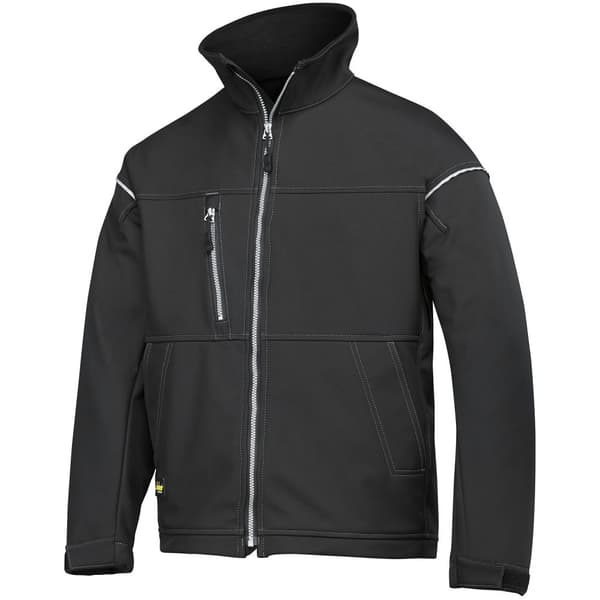 Snickers Jakke med profilering i softshell-arbejdsbeklædning til mænd Black XL