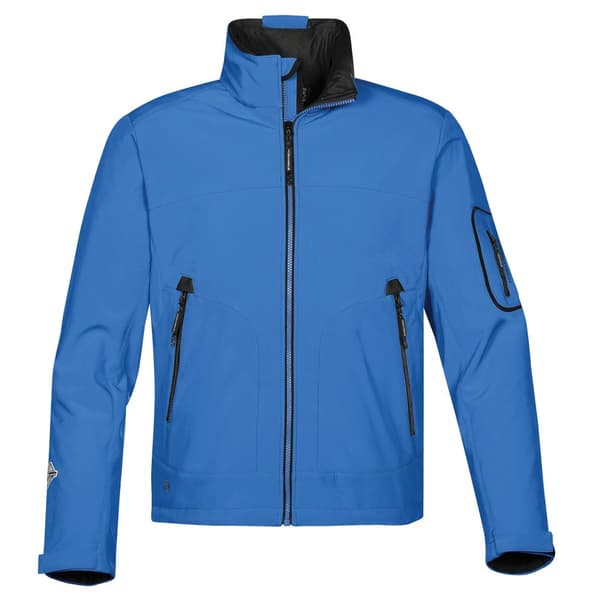 Stormtech Mens Cruise Softshell Jacket Electric Blue / Black 2XL