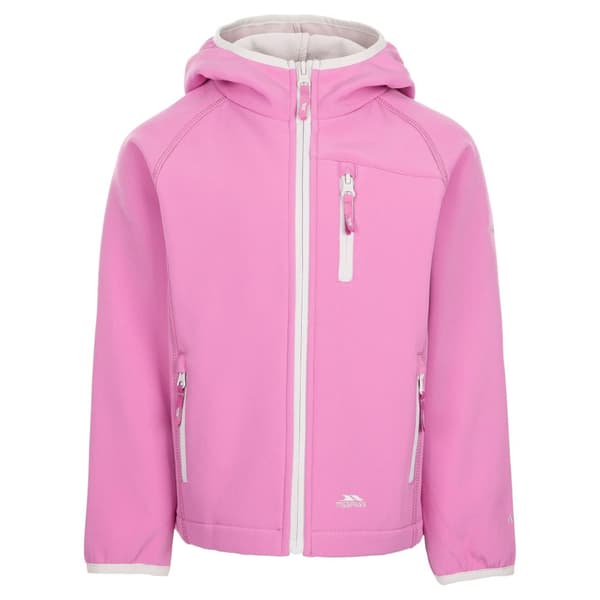 Trespass Barn/Kids Kian Softshell Jacket Deep Pink 7/8 Years Trespass Barn/Kids Kian Softshell Jacket Deep Pink 7/8 Years