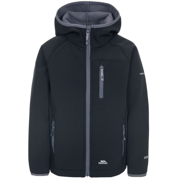 Trespass Barn/Kids Kian Softshell Jacket Black 2/3 Years