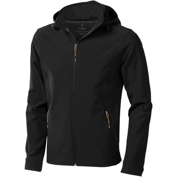 Elevate Langley Softshell-jacka för män Solid Black S