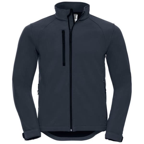 Russell Mens Water Resistant & Windproof Softshell Jacket French Navy L