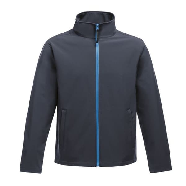 Regatta Herre Ablaze Softshell-jakke med trykbart materiale til mænd Navy/French Blue XL