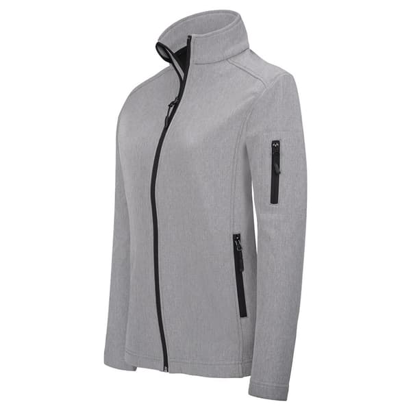 Kariban Womens/Ladies Soft Shell Jacket Marl Grey XL