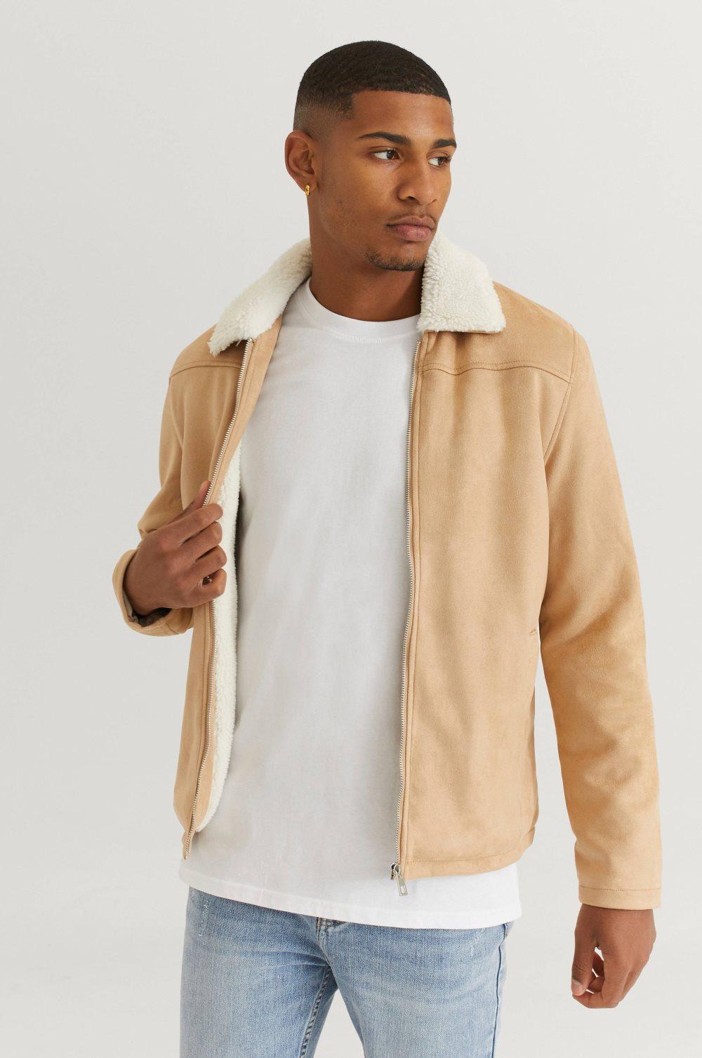 Jacka Teddy Fake Suede Jacket