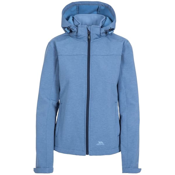 Trespass Womens/Ladies Leah Waterproof Softshell Jacket Denim Blue Marl XXS