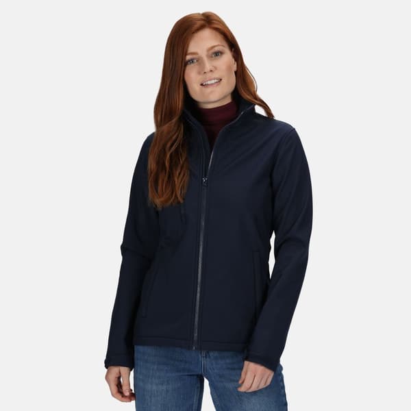 Regatta Womens/Ladies Ablaze 3 Layer Membrane Soft Shell Jacket Navy 20 UK