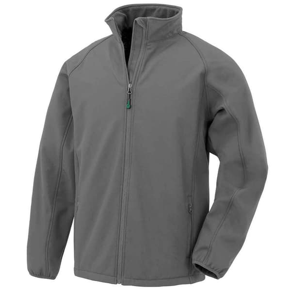Result Genuine Recycled Mens Printable Soft Shell Jacket Workguard Grey S