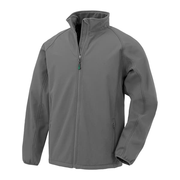 Result Genuine Recycled Mens Printable Soft Shell Jacket Workguard Grey L