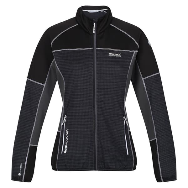 Regatta Womens/Ladies Yare V Fleece Black/Seal Grey 14 UK