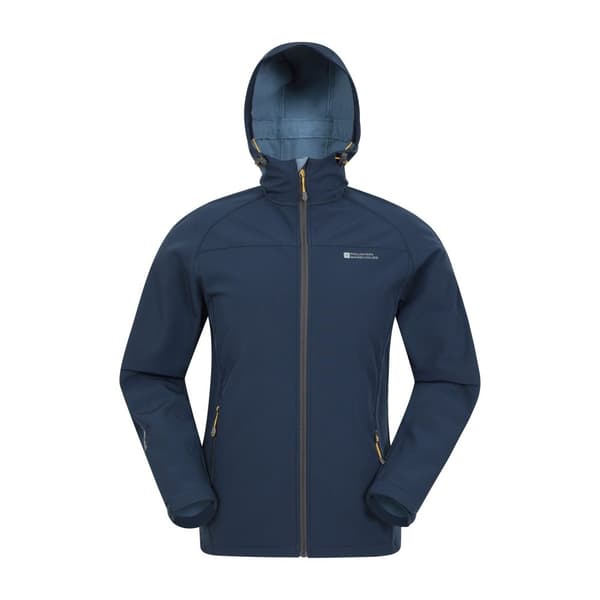 Mountain Warehouse Mens Exodus Waterproof Soft Shell Jacket Blue M