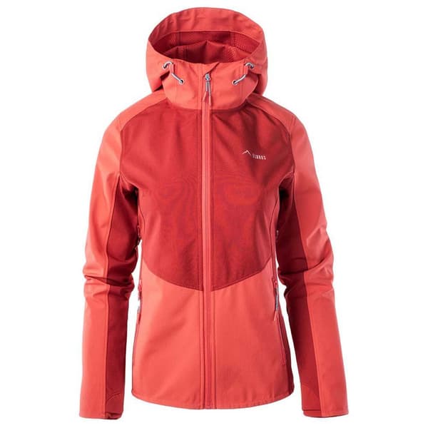 Elbrus Womens/Ladies Envisat Soft Shell Jacket Ski Patrol/Hibiscus/Blue Bird M