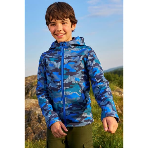 Mountain Warehouse Childrens/Kids Exodus II Camouflage Water Resistant Soft Shell Jacket