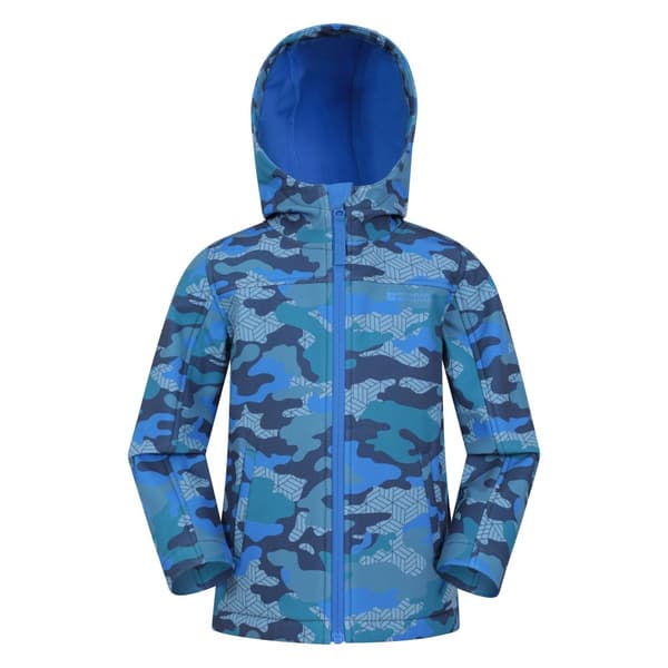 Mountain Warehouse Childrens/Kids Exodus II Camouflage Water Resistant Soft Shell Jacket