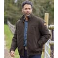 Miniatyrbilde 3 av 3: Atlas For Men Mens Quilted Faux Suede Water Repellent Jacket