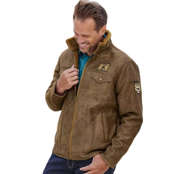 Atlas For Men Mens Faux Suede Jacket