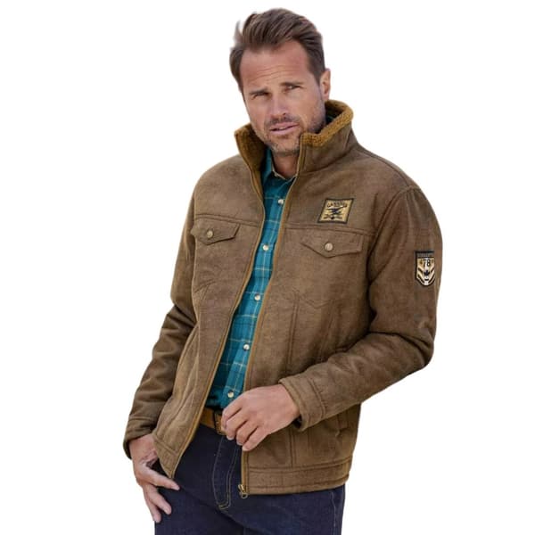 Atlas For Men Mens Faux Suede Jacket
