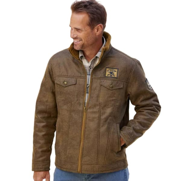 Atlas For Men Mens Faux Suede Jacket