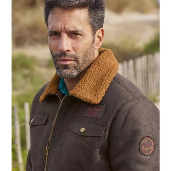 Atlas For Men Mens Faux Suede Water Repellent Jacket