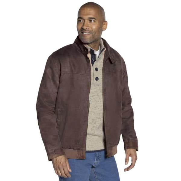 Atlas For Men Mens Faux Suede Jacket