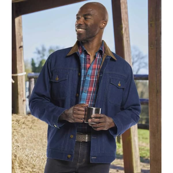 Atlas For Men Quiltet denimjakke til mænd