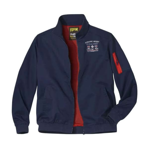 Atlas For Men Vattenavvisande sommarjacka för herrar Navy/Red M