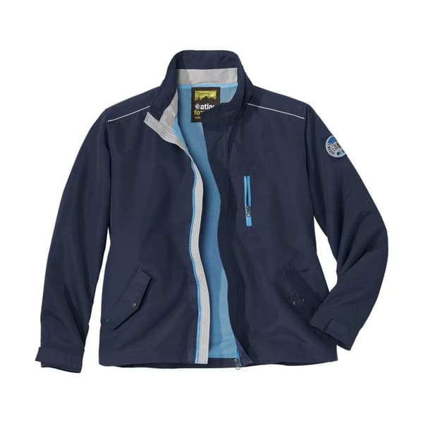 Atlas For Men Mikrofibers vattenavvisande jacka för män Navy M