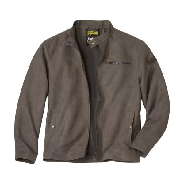 Atlas For Men Herre Zip Faux Suede vandafvisende jakke