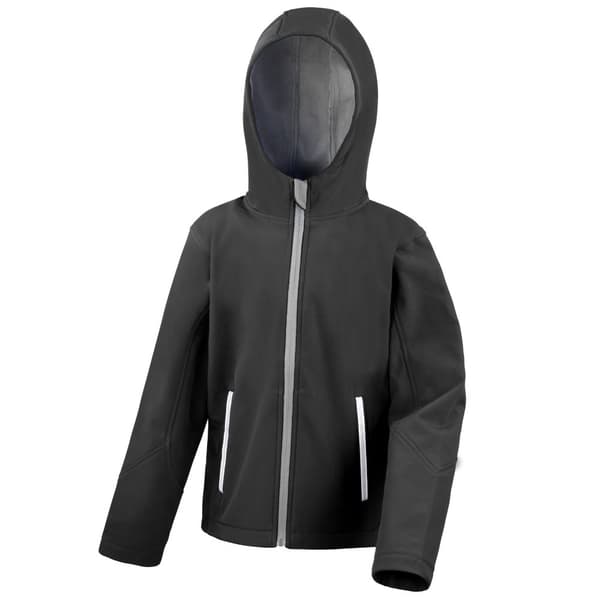 Result Core Childrens/Kids TX Performance Hooded Soft Shell Jacket