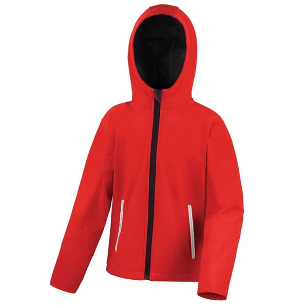 Result Core Childrens/Kids TX Performance Hooded Soft Shell Jacket