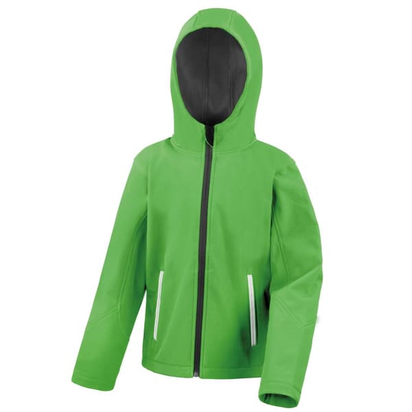 Result Core Childrens/Kids TX Performance Hooded Soft Shell Jacket
