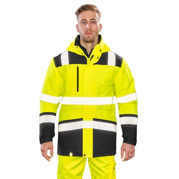 SAFE-GUARD by Result Mens Printable Safety Soft Shell Jacket
